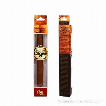Disposable Electronic Cigarette with Soft Suction Nozzle and Dark Brown Appearance